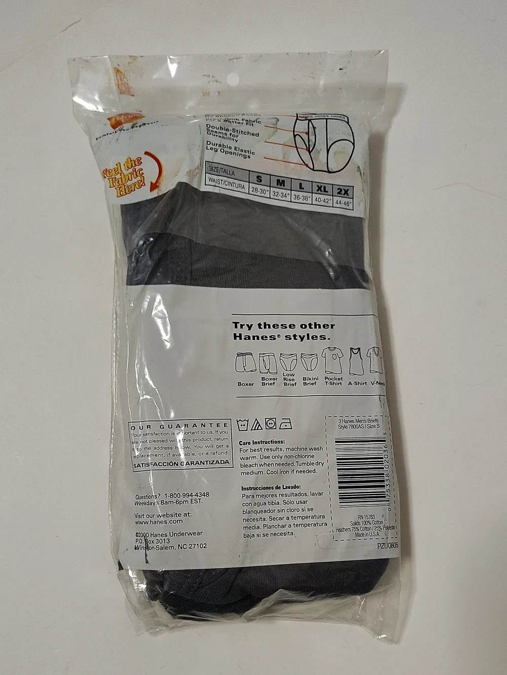 Hanes three pack